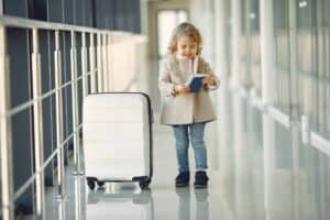 Child in airport