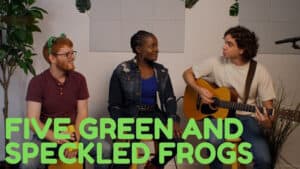 Music Five Green and Speckled Frogs by Minibop Music