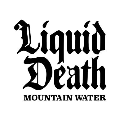 liquid death mountain water logo