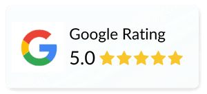 google review showing 5 star rating