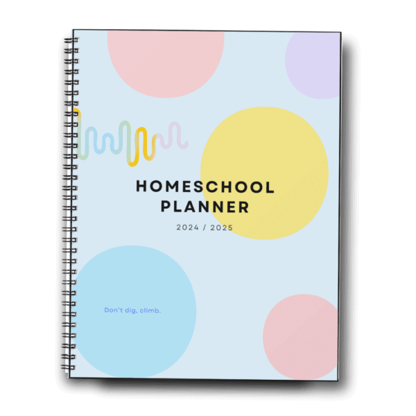 2024-2025 Minibop Homeschool Planner cover