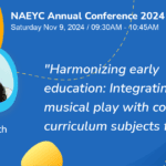 Marsha overlaid on a graphic for her NAEYC Conference Presentation